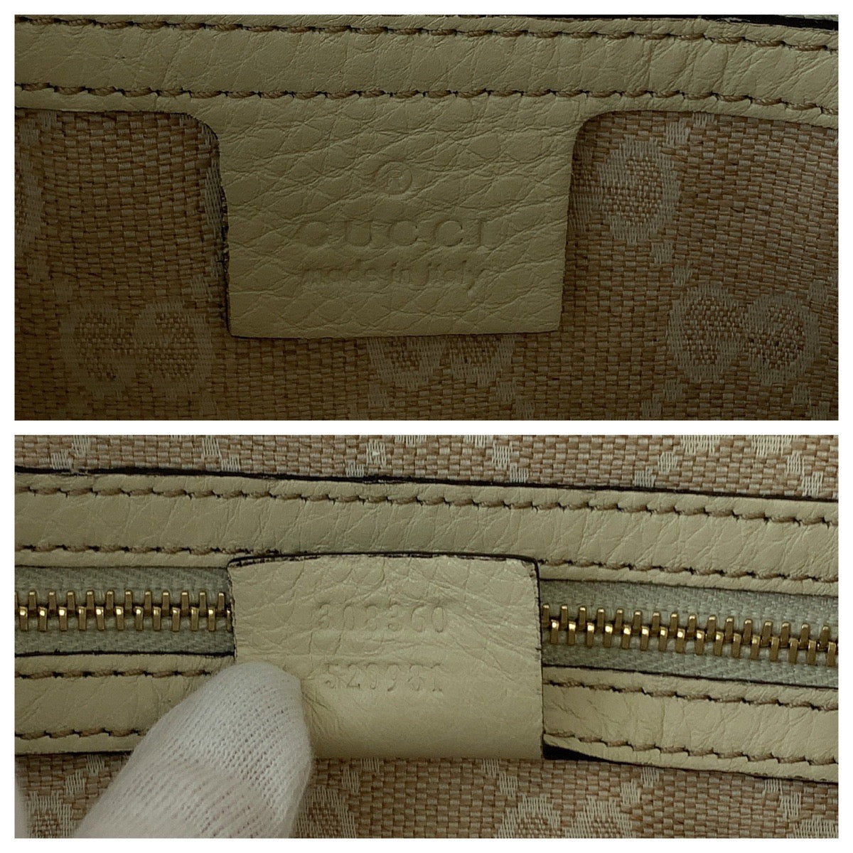 Gucci Leather Bamboo Shoulder Bag 308360 in Very Good Condition