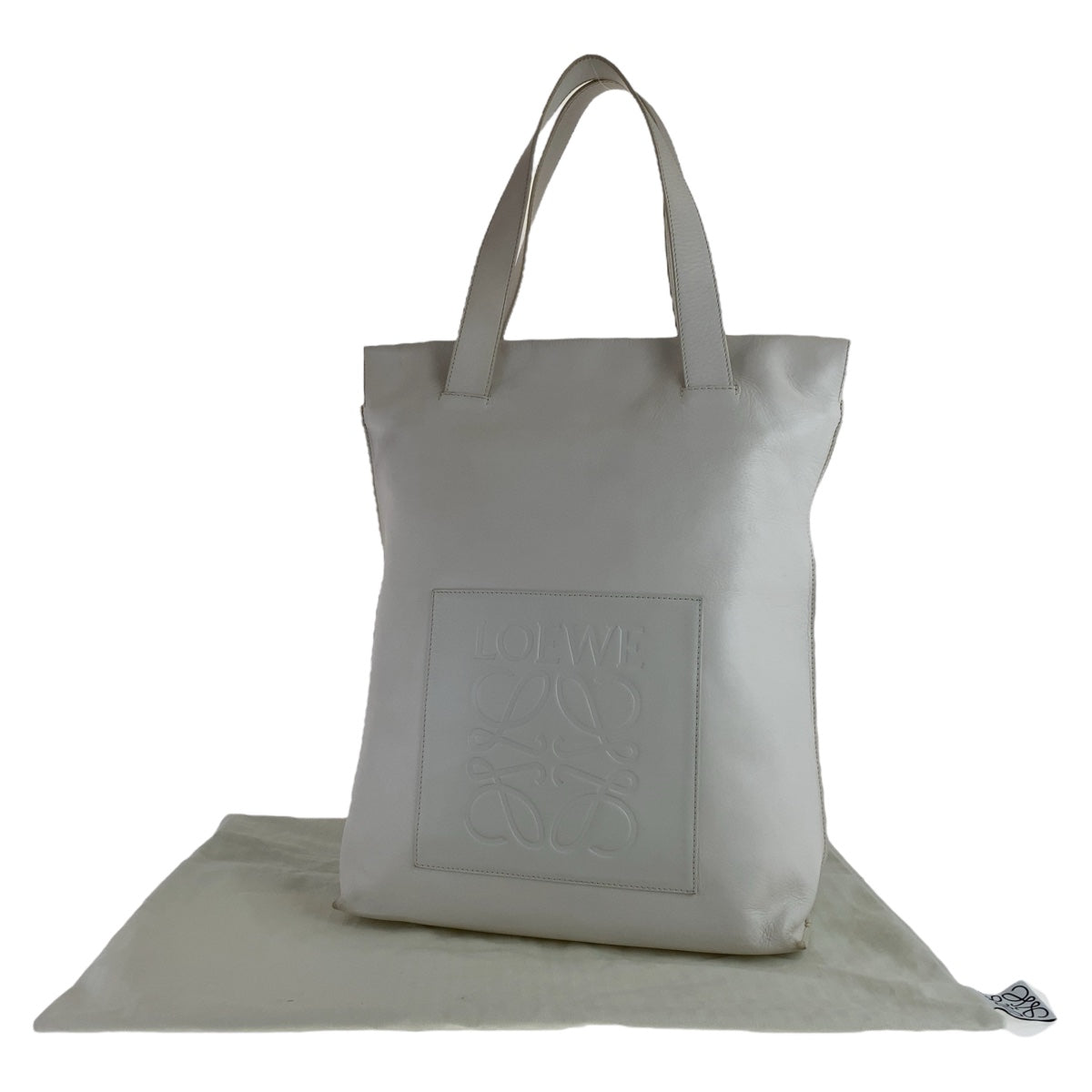 Loewe Anagram Leather Shopper Tote Bag