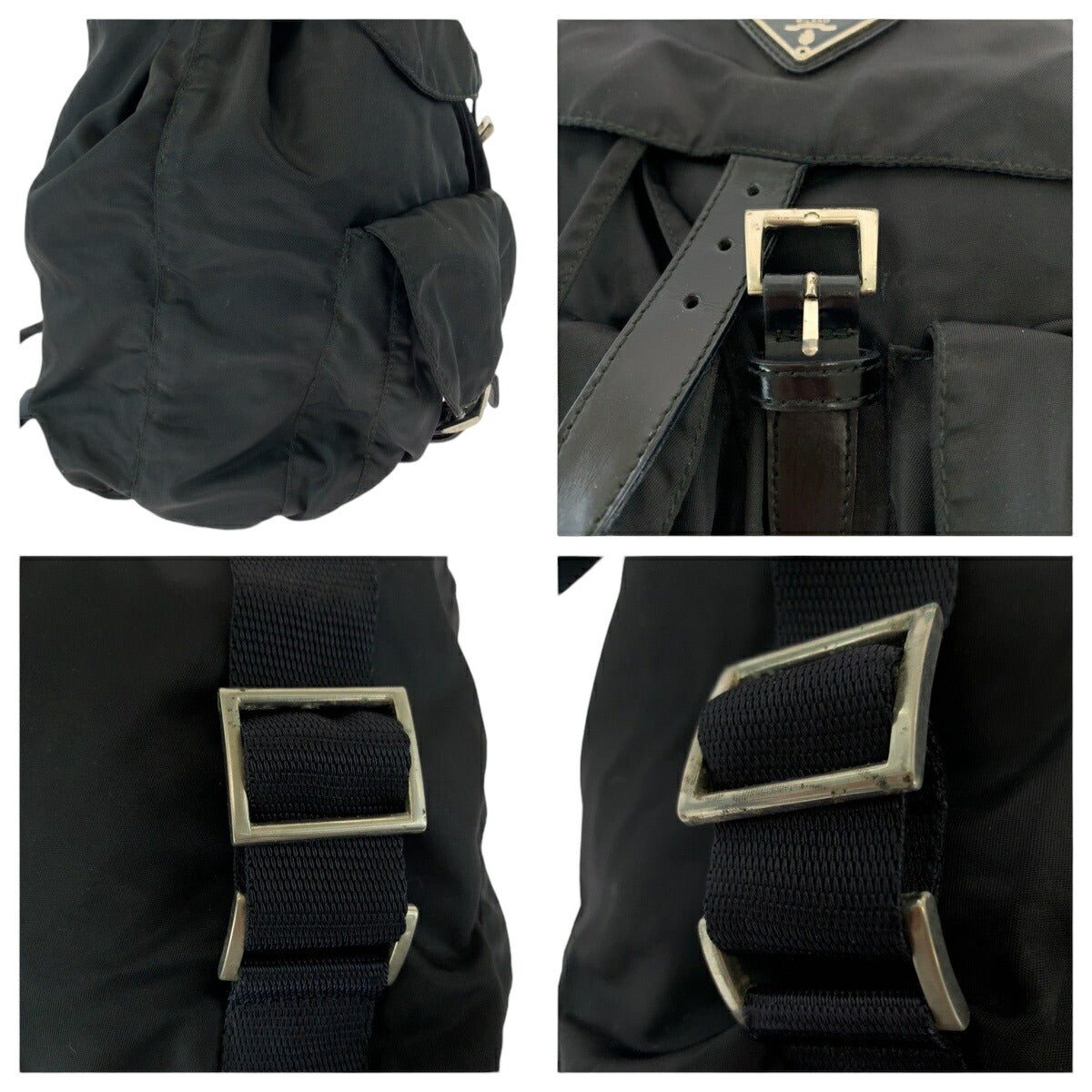 Prada Nylon Tessuto Logo Backpack