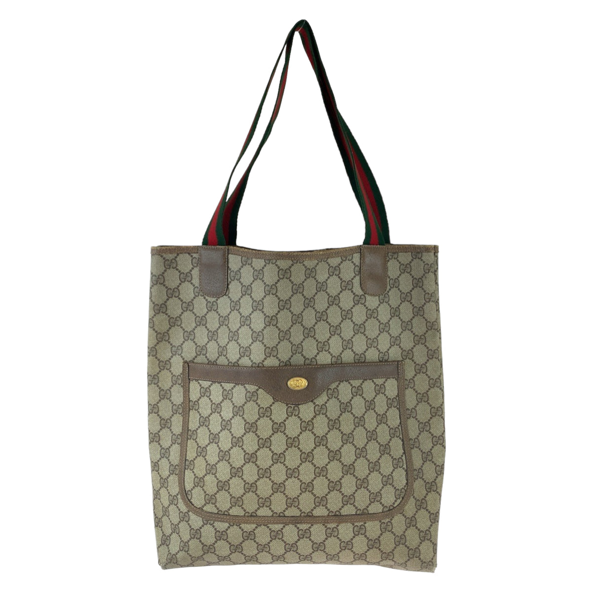 Gucci Vintage GG Supreme Canvas Tote Shoulder Bag in Very Good Condition