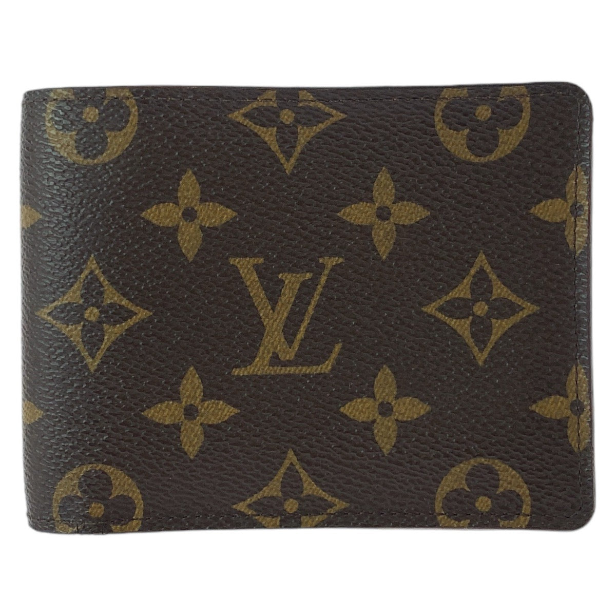 Louis Vuitton Monogram Portefeuille Multiple Brown PVC Wallet M60895 in Very Good Condition