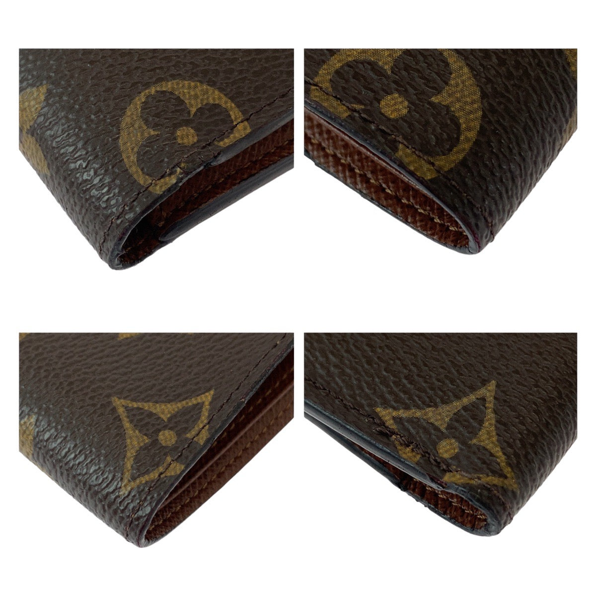 Louis Vuitton Monogram Portefeuille Multiple Brown PVC Wallet M60895 in Very Good Condition