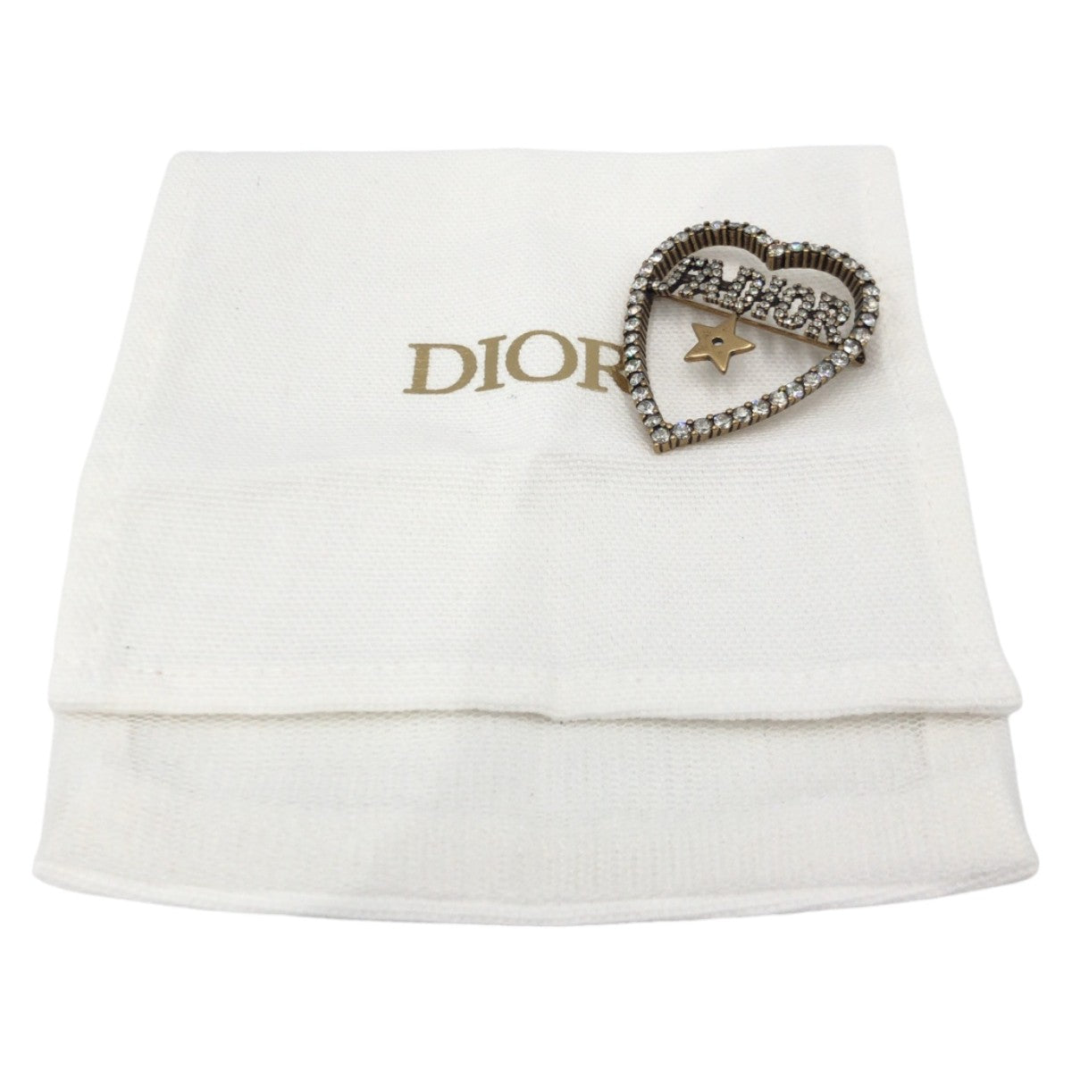 Dior J'ADIOR Rhinestone Gold Metal Brooch