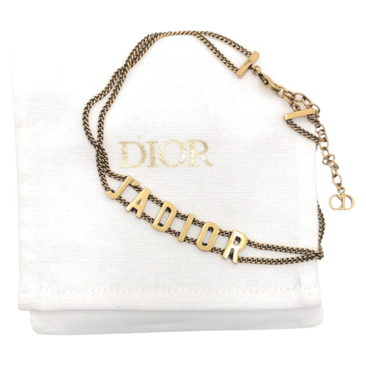 Dior J'A DIOR Gold Metal Necklace Choker