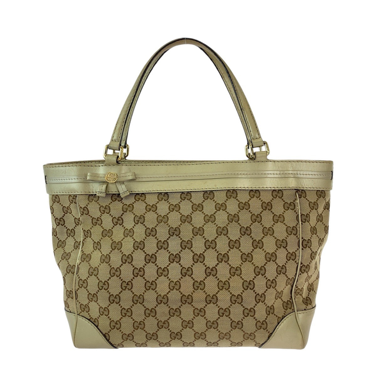 Gucci Mayfair GG Canvas Leather Tote Bag