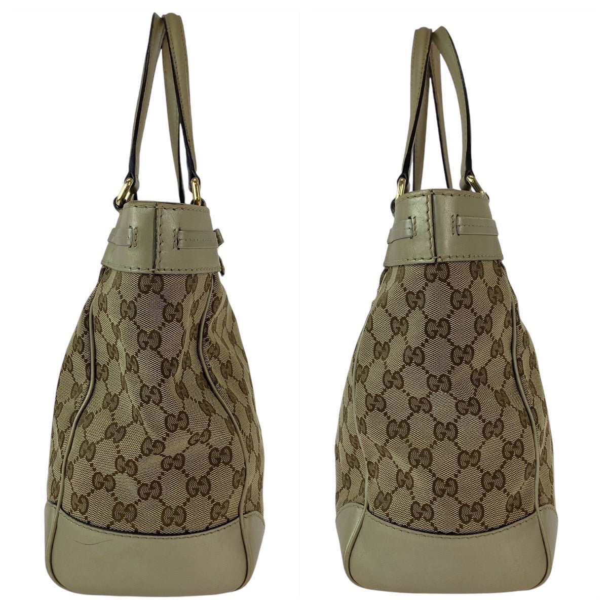 Gucci Mayfair GG Canvas Leather Tote Bag