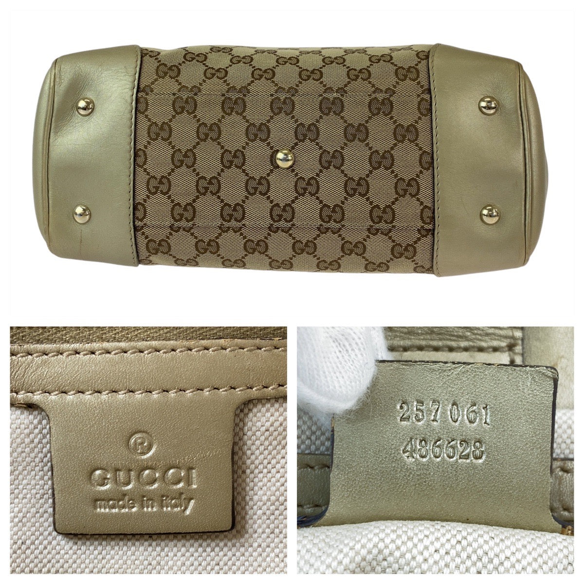 Gucci Mayfair GG Canvas Leather Tote Bag