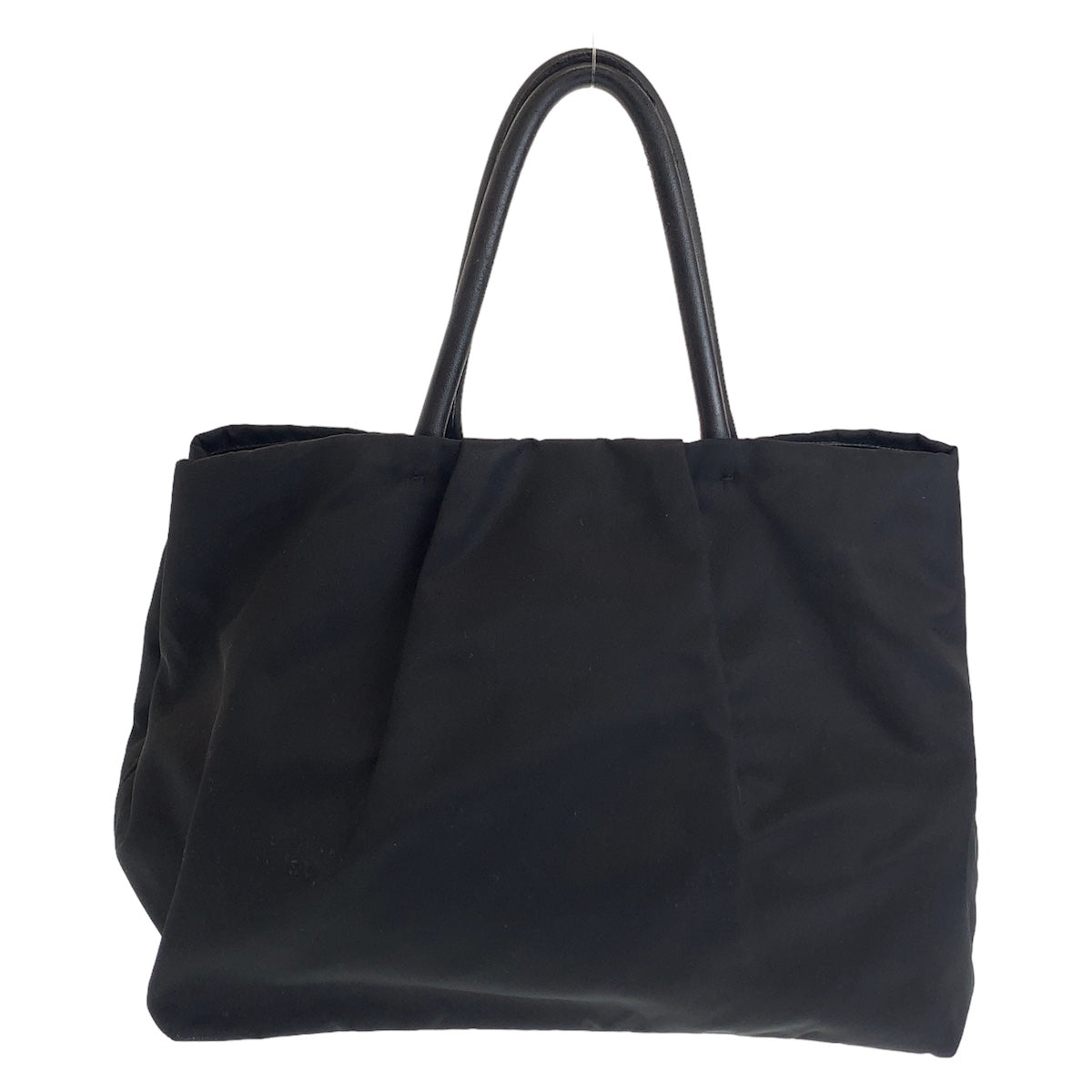 Prada Tessuto Ribbon Nylon Leather Tote Bag