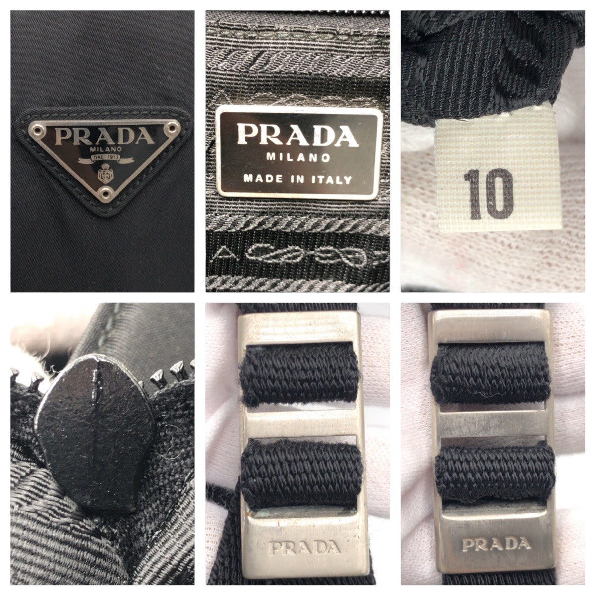 Prada Nylon Tessuto Logo Backpack