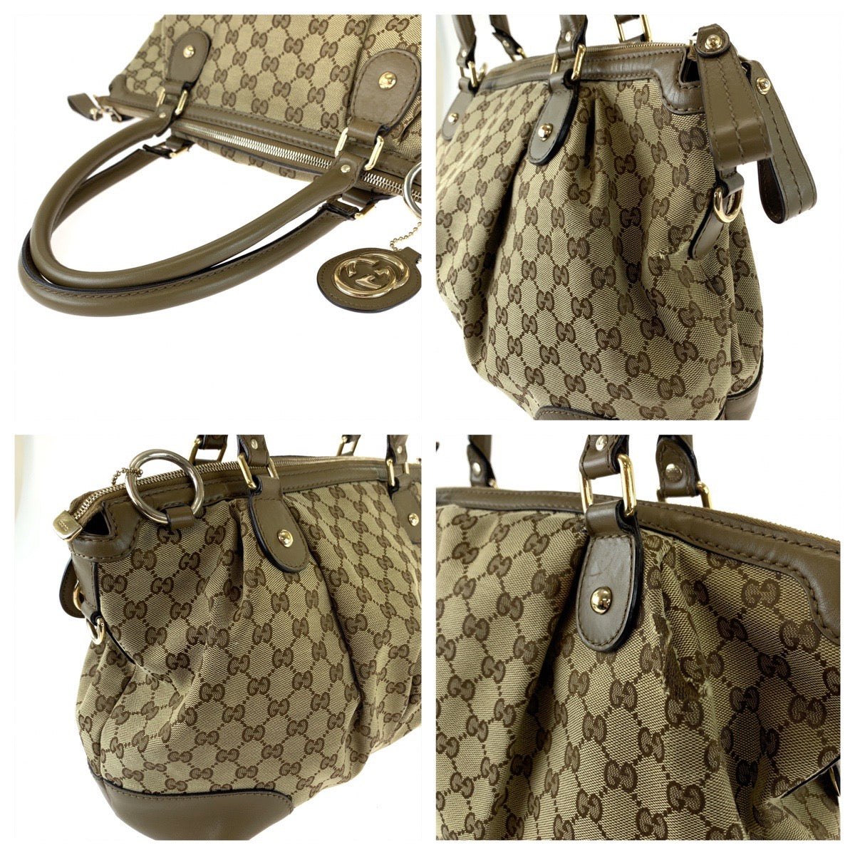 Gucci Sukey GG Canvas Handbag 285730 in Good Condition