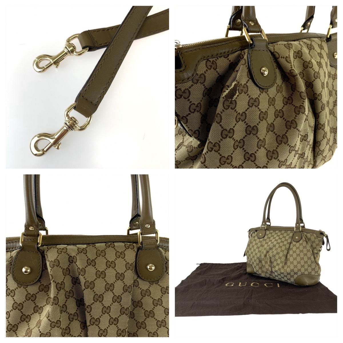 Gucci Sukey GG Canvas Handbag 285730 in Good Condition