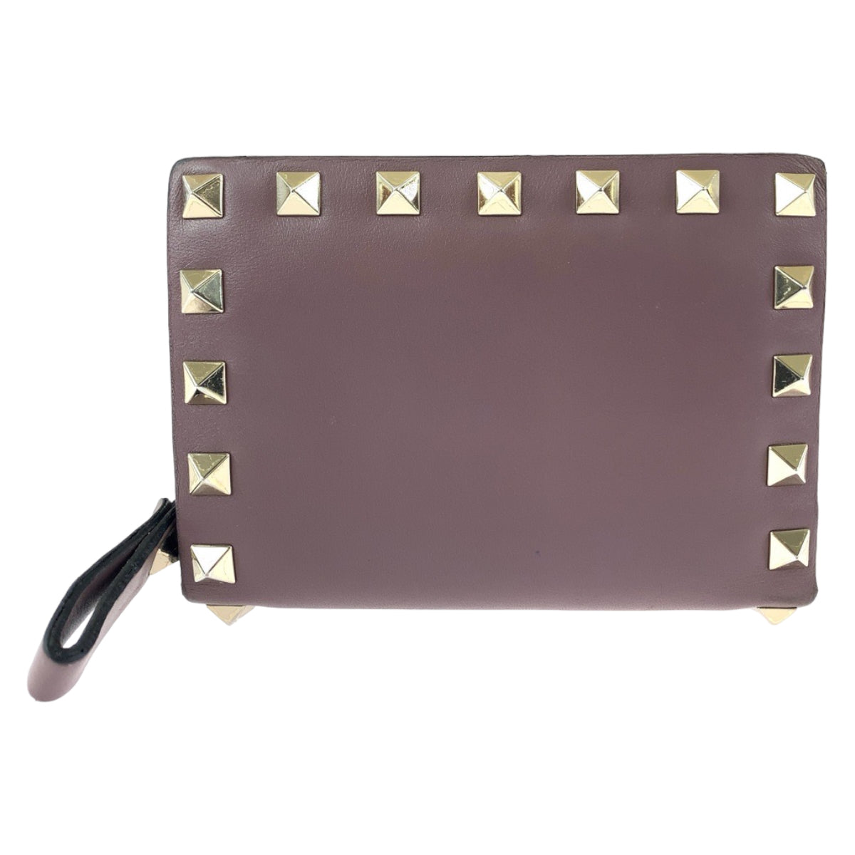 Valentino Leather Rockstuds Compact Wallet TW2P0620BOL416 in Very Good Condition