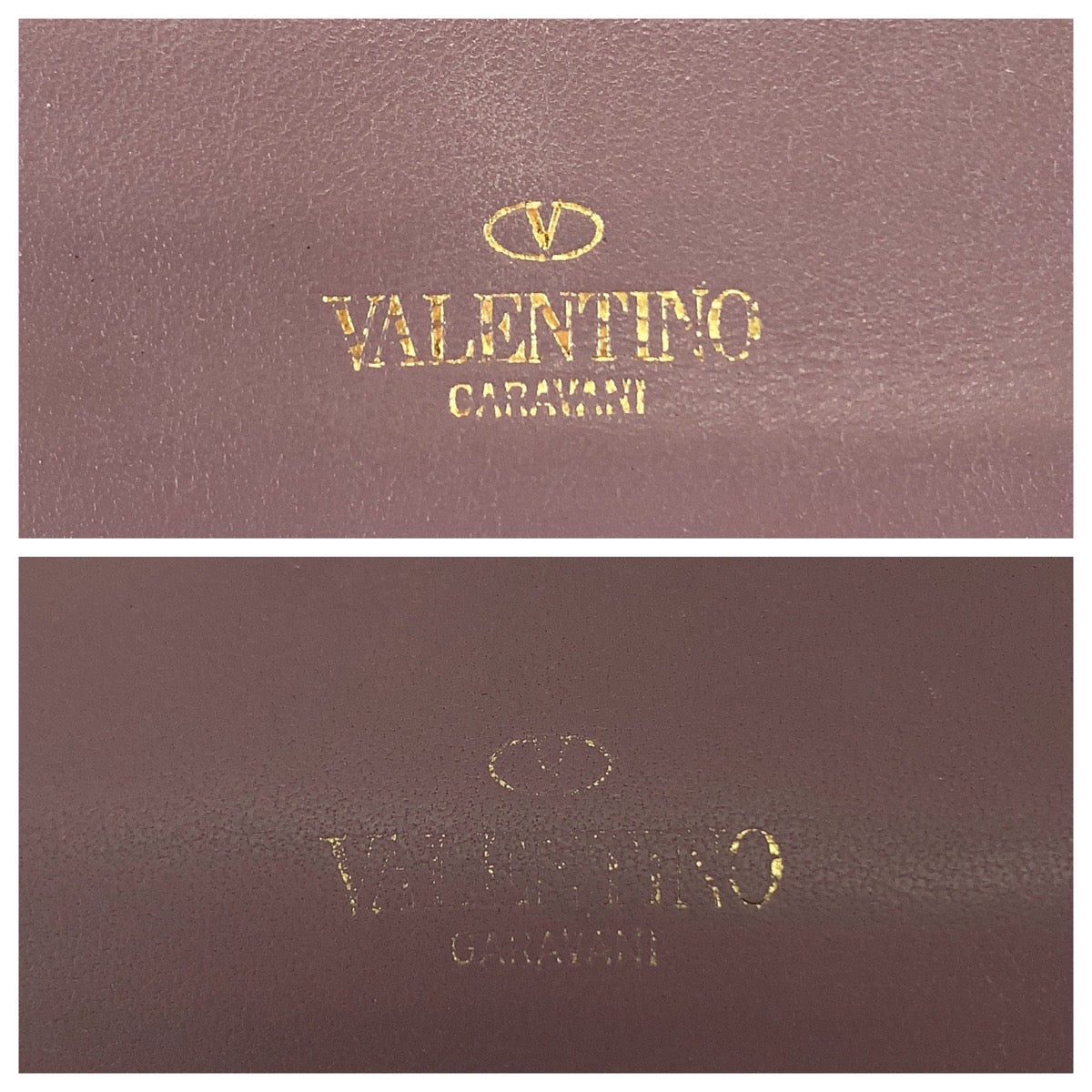 Valentino Leather Rockstud Compact Wallet