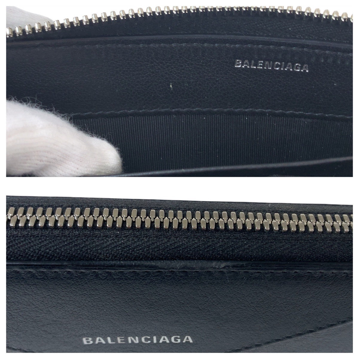 Balenciaga Leather Paper Continental Long Wallet 408151 in Very Good Condition