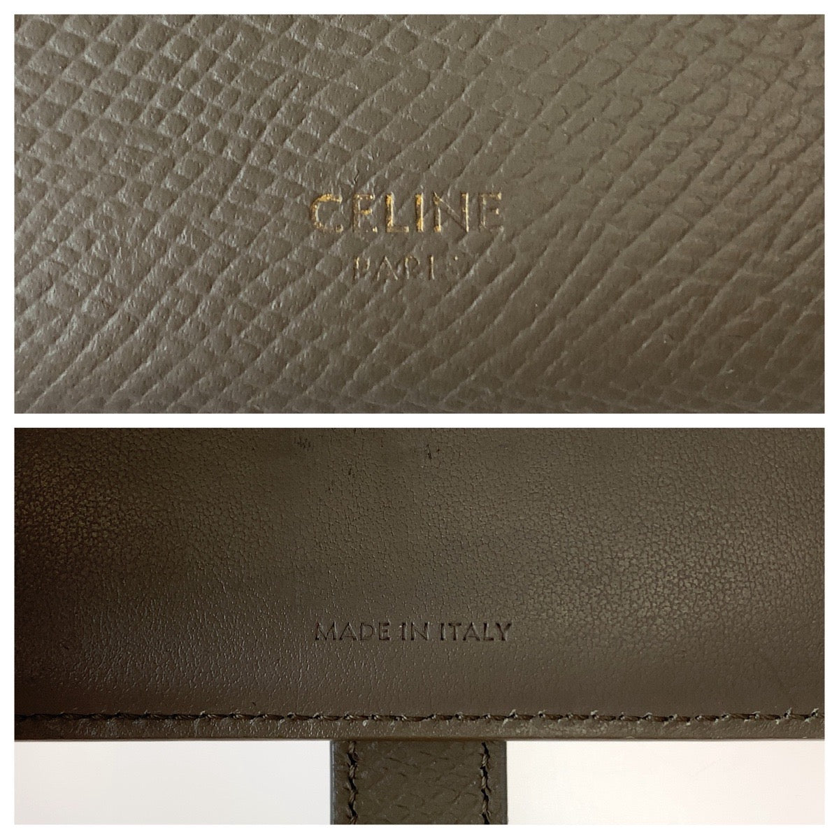 Celine Medium Strap Compact Wallet PVC 10B643BBRU in Very Good Condition