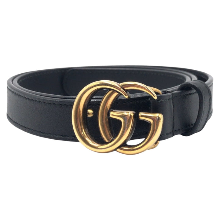 Gucci GG Marmont Leather Metal Belt