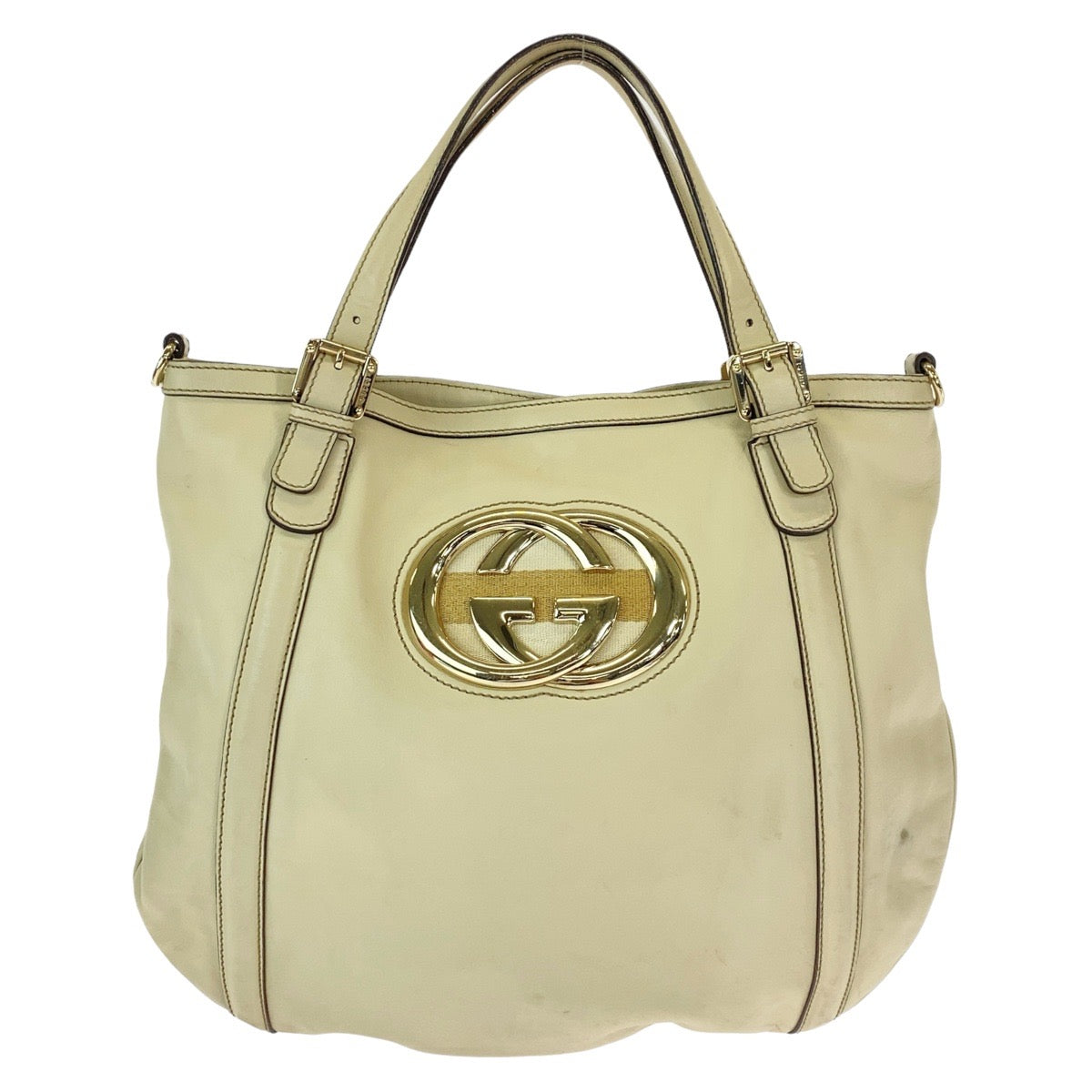 Gucci Leather Interlocking Tote Shoulder Bag