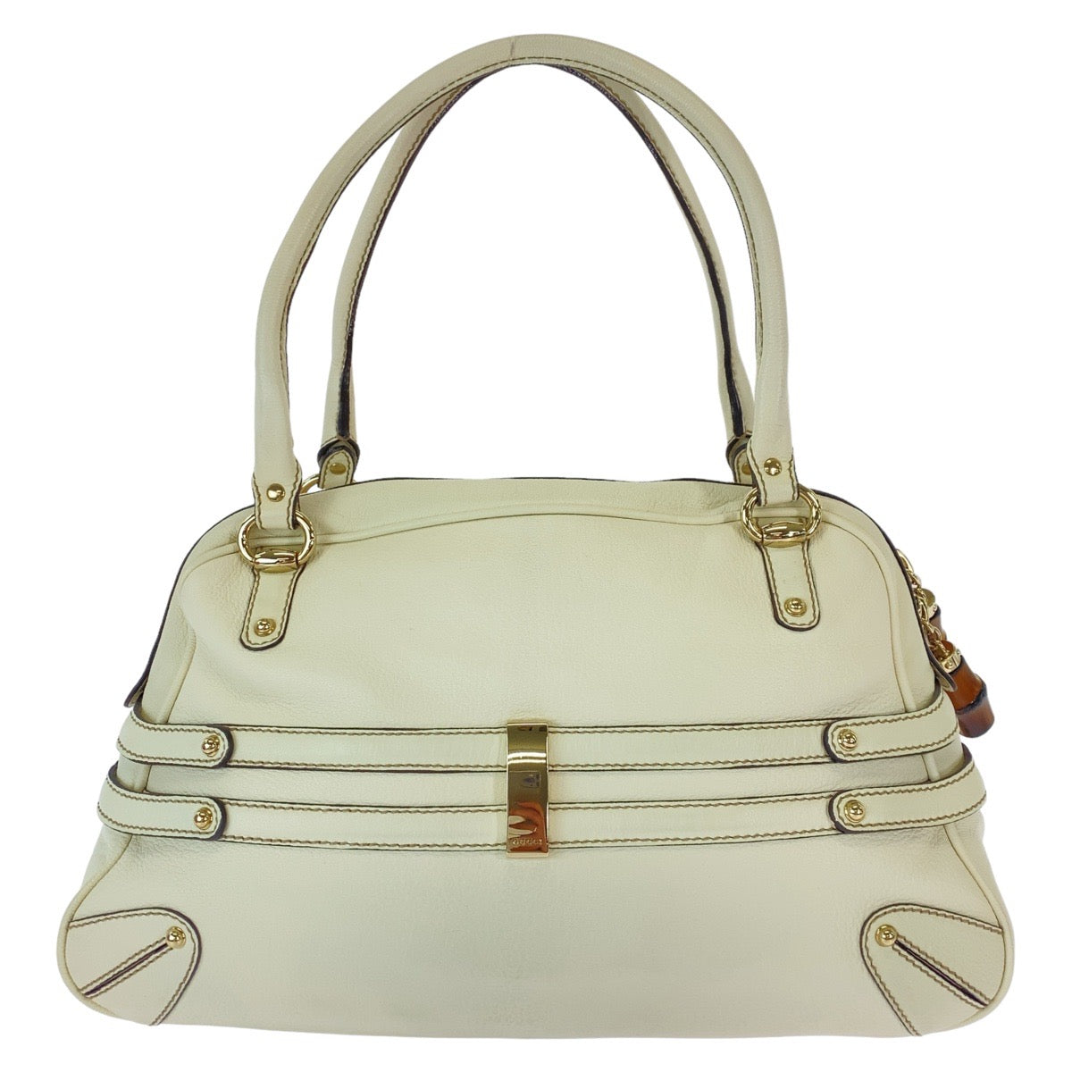 Gucci Bamboo Horsebit Leather Handbag