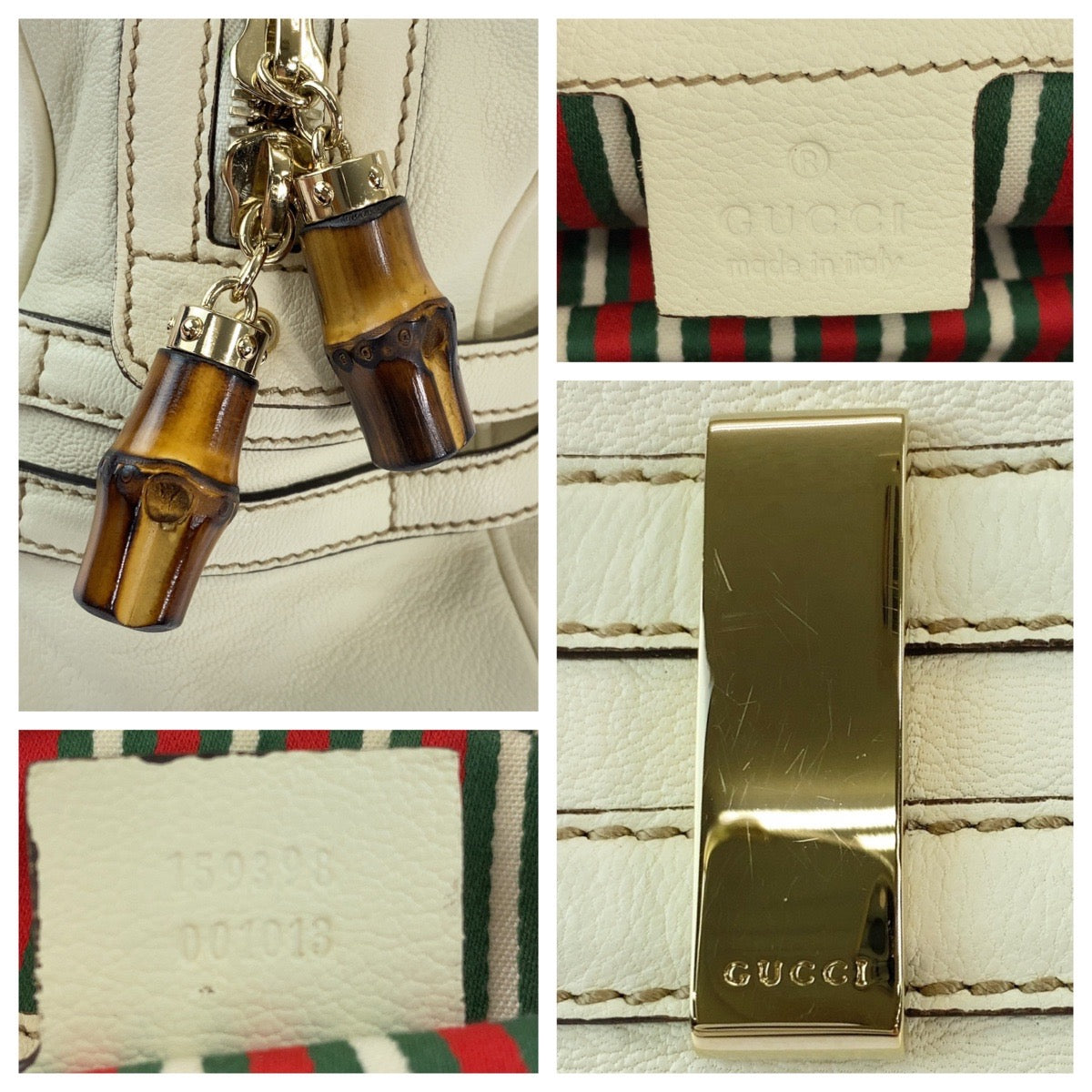 Gucci Bamboo Horsebit Leather Handbag