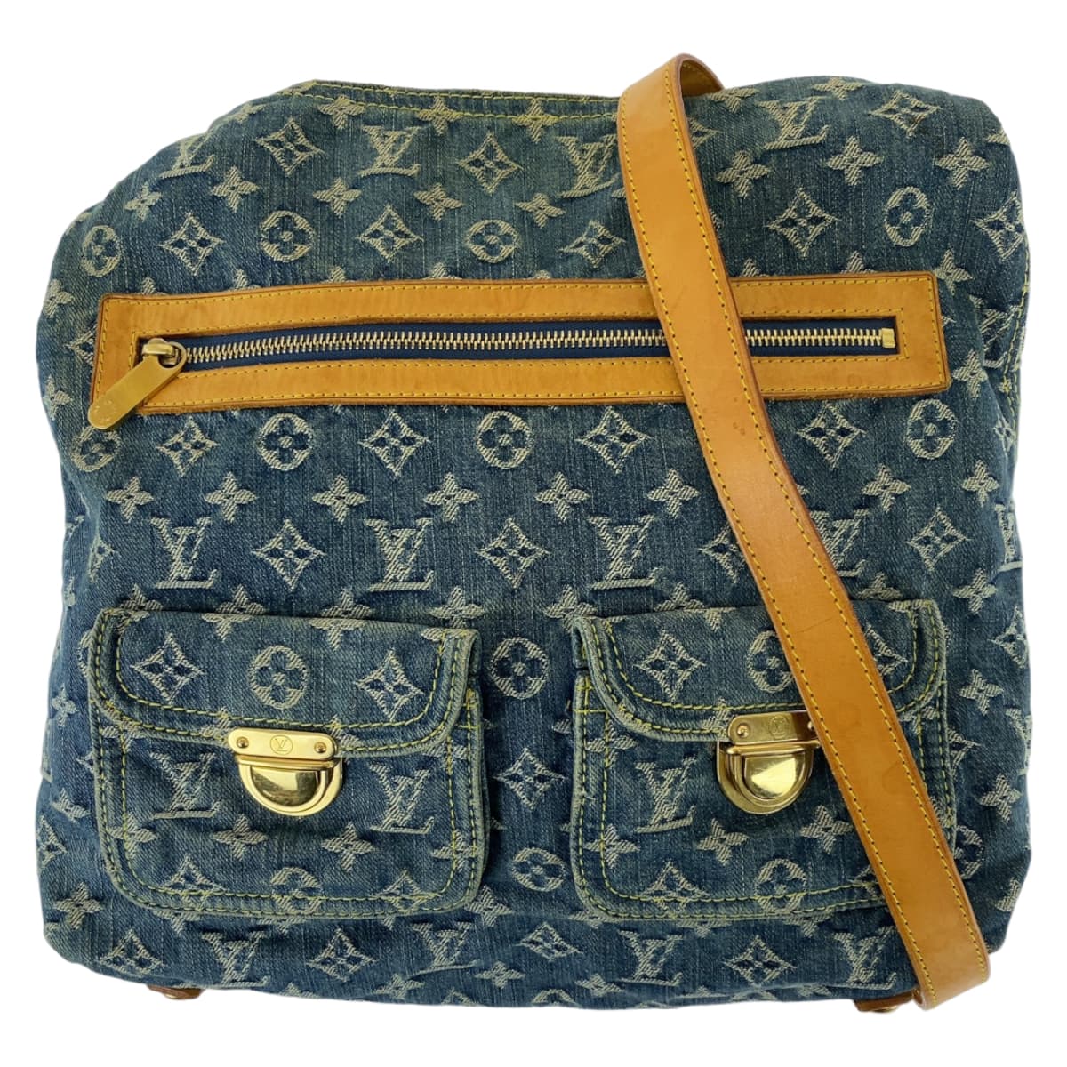 Louis Vuitton Monogram Denim Bag GM M95048 in Very Good Condition