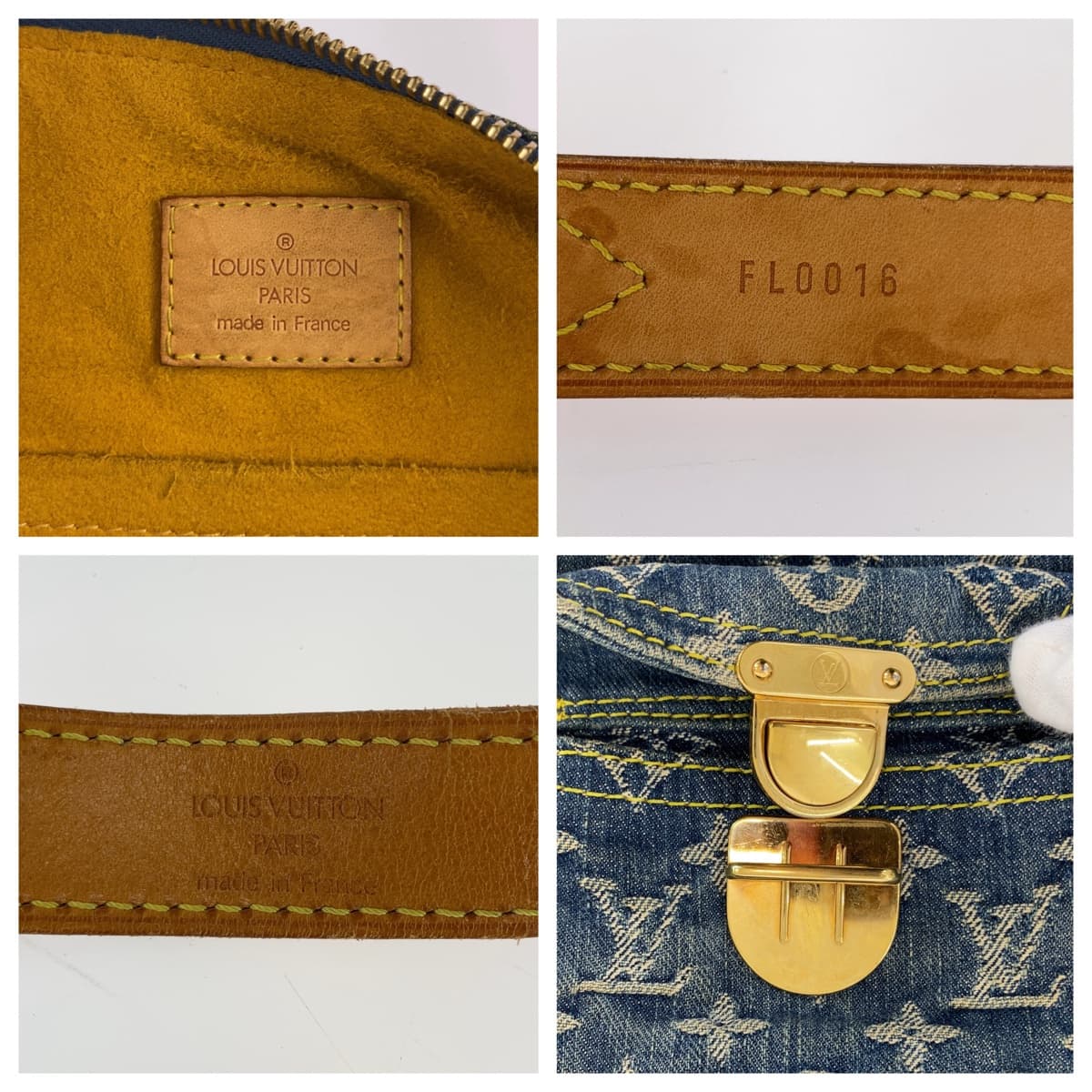 Louis Vuitton Monogram Denim Bag GM M95048 in Very Good Condition