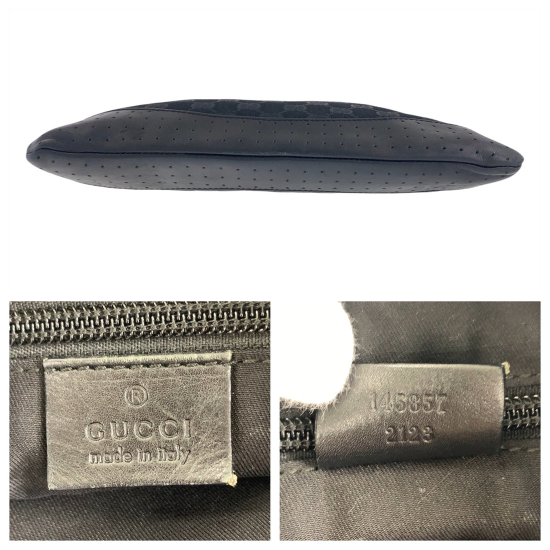 Gucci GG Canvas Leather Shoulder Bag