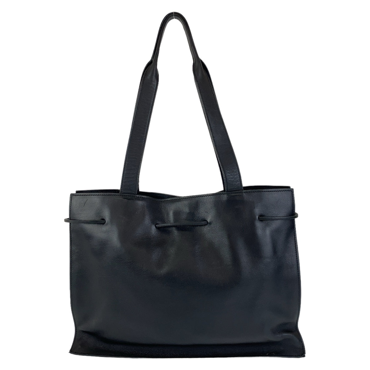 Gucci Leather Tote Bag Black Silver Hardware