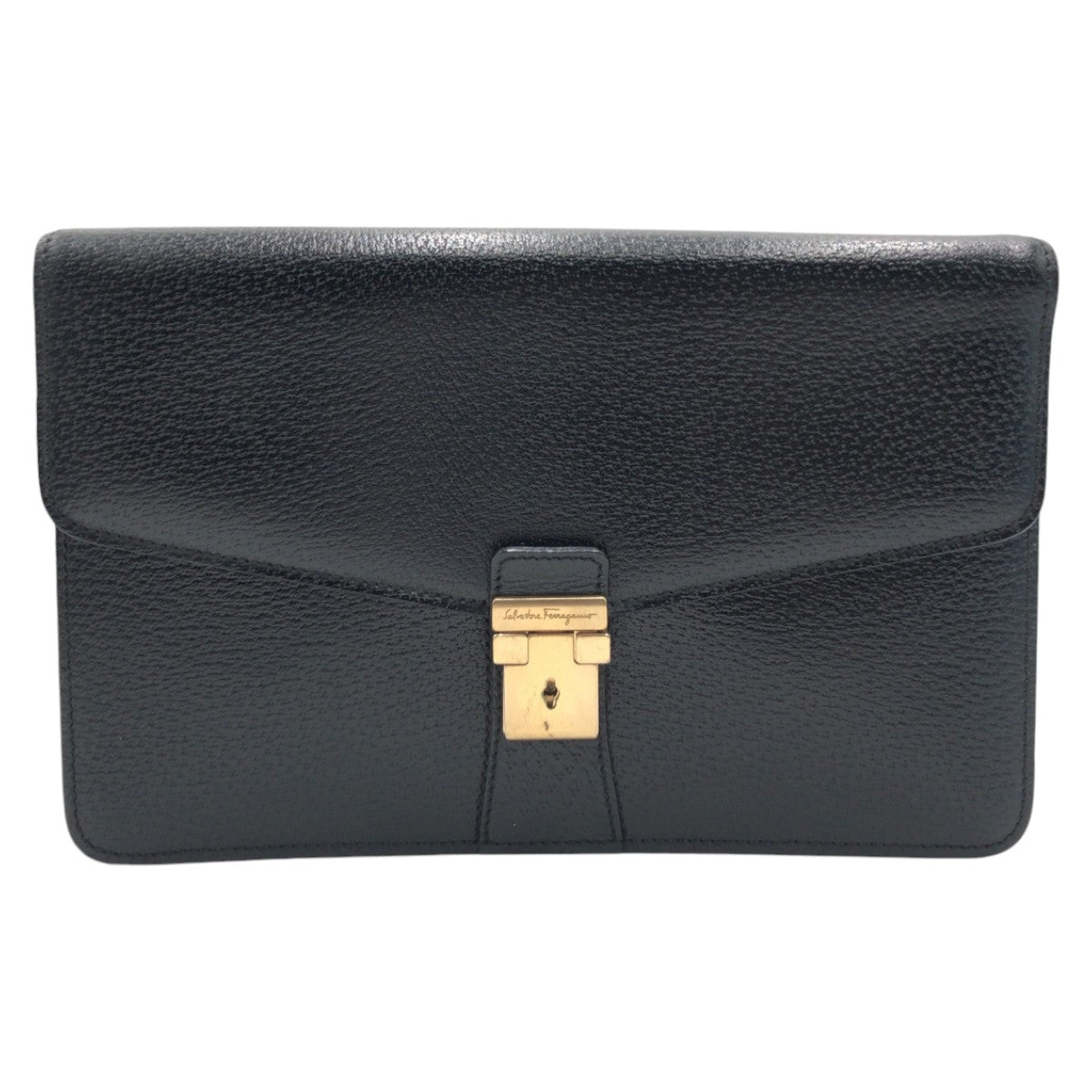 Salvatore Ferragamo Leather Clutch Bag