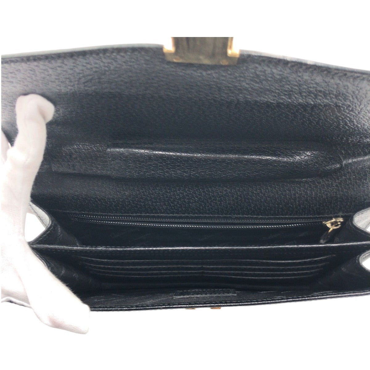 Salvatore Ferragamo Leather Clutch Bag