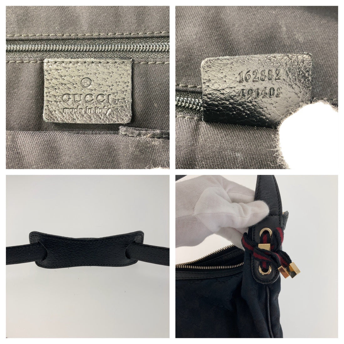 Gucci Princy GG Canvas Leather Shoulder Bag