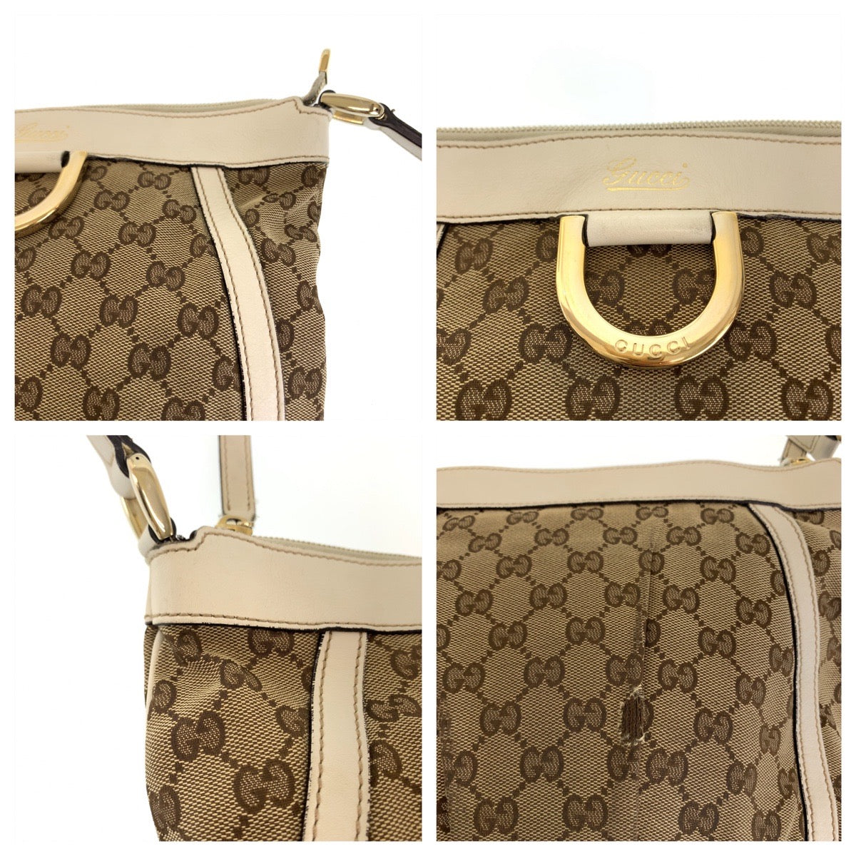 Gucci GG Canvas Abbey Shoulder Bag 203257 in Very Good Condition