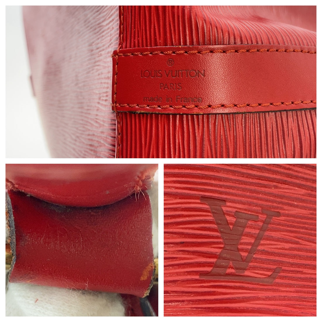 Louis Vuitton Epi Petit Noe Leather Shoulder Bag