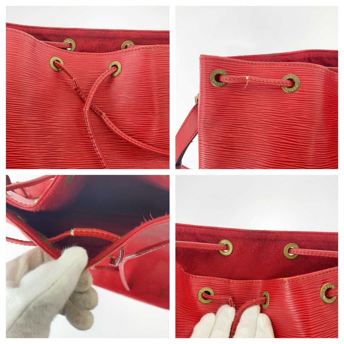 Louis Vuitton Epi Petit Noe Leather Shoulder Bag