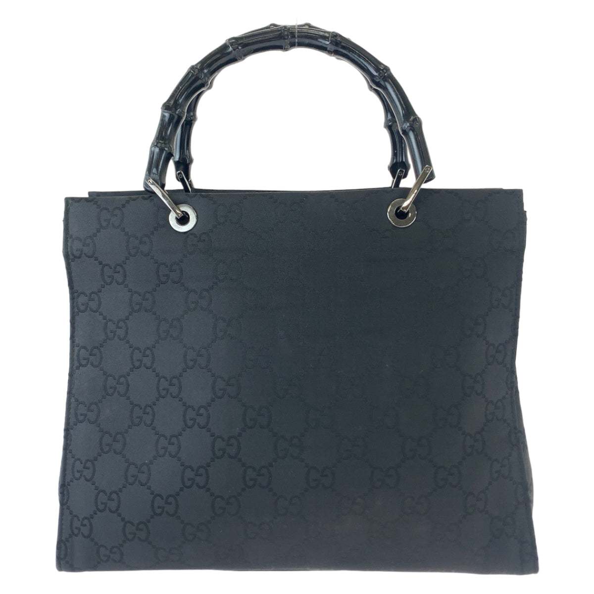 Gucci Bamboo Nylon Tote Bag Black