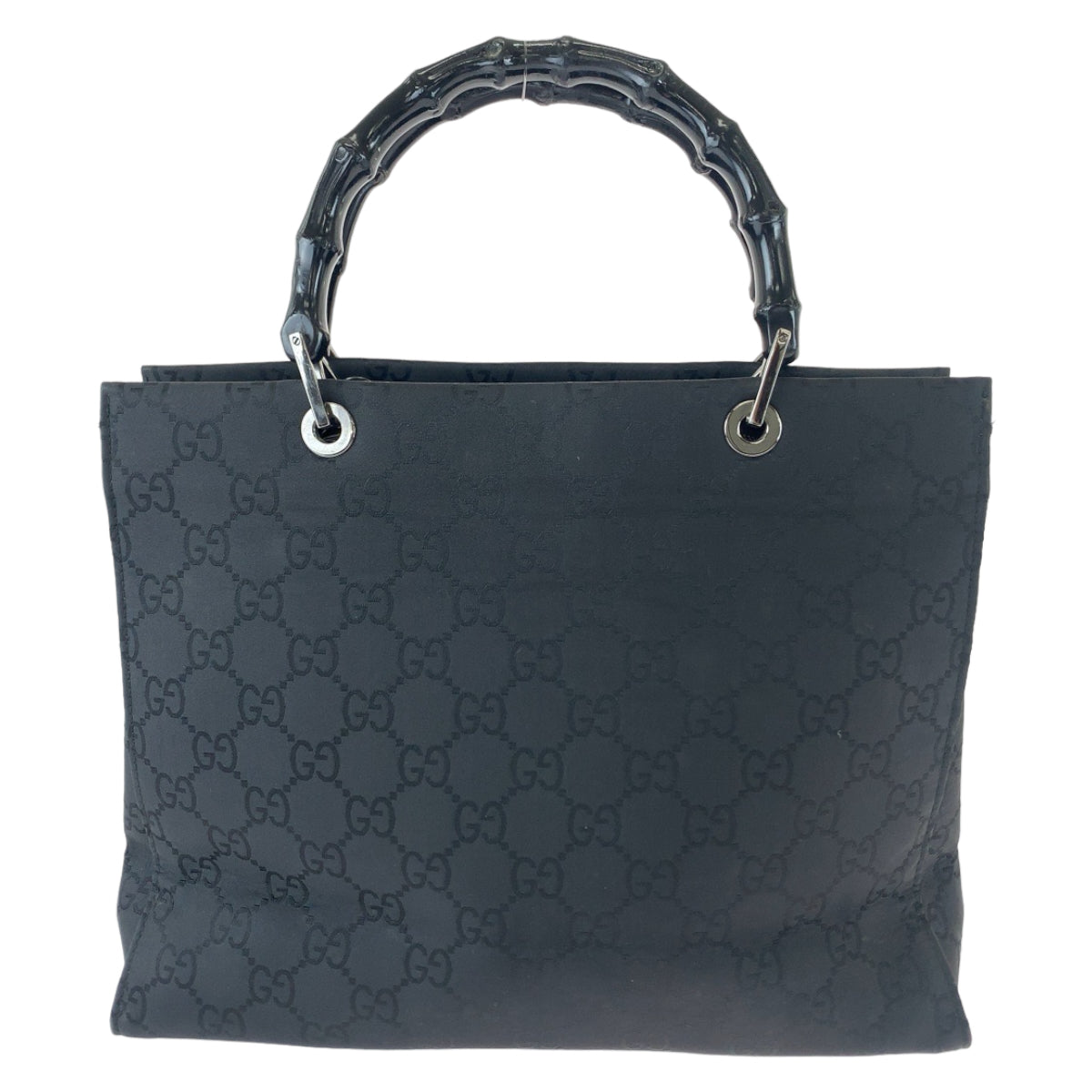 Gucci Bamboo Nylon Tote Bag Black