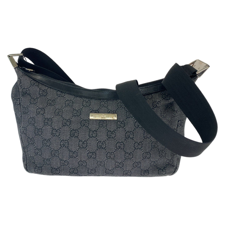 Gucci GG Canvas Shoulder Bag Black