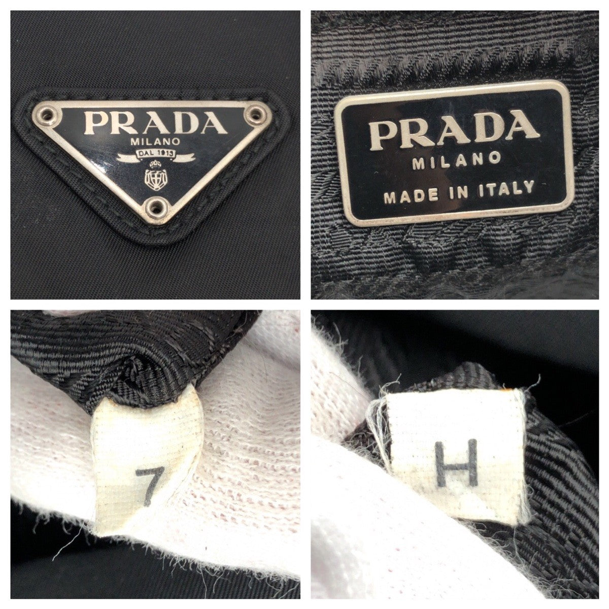 Prada Nylon Tessuto Triangle Logo Tote Bag