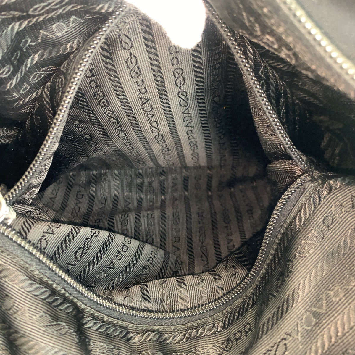 Prada Nylon Tessuto Logo Tote Bag