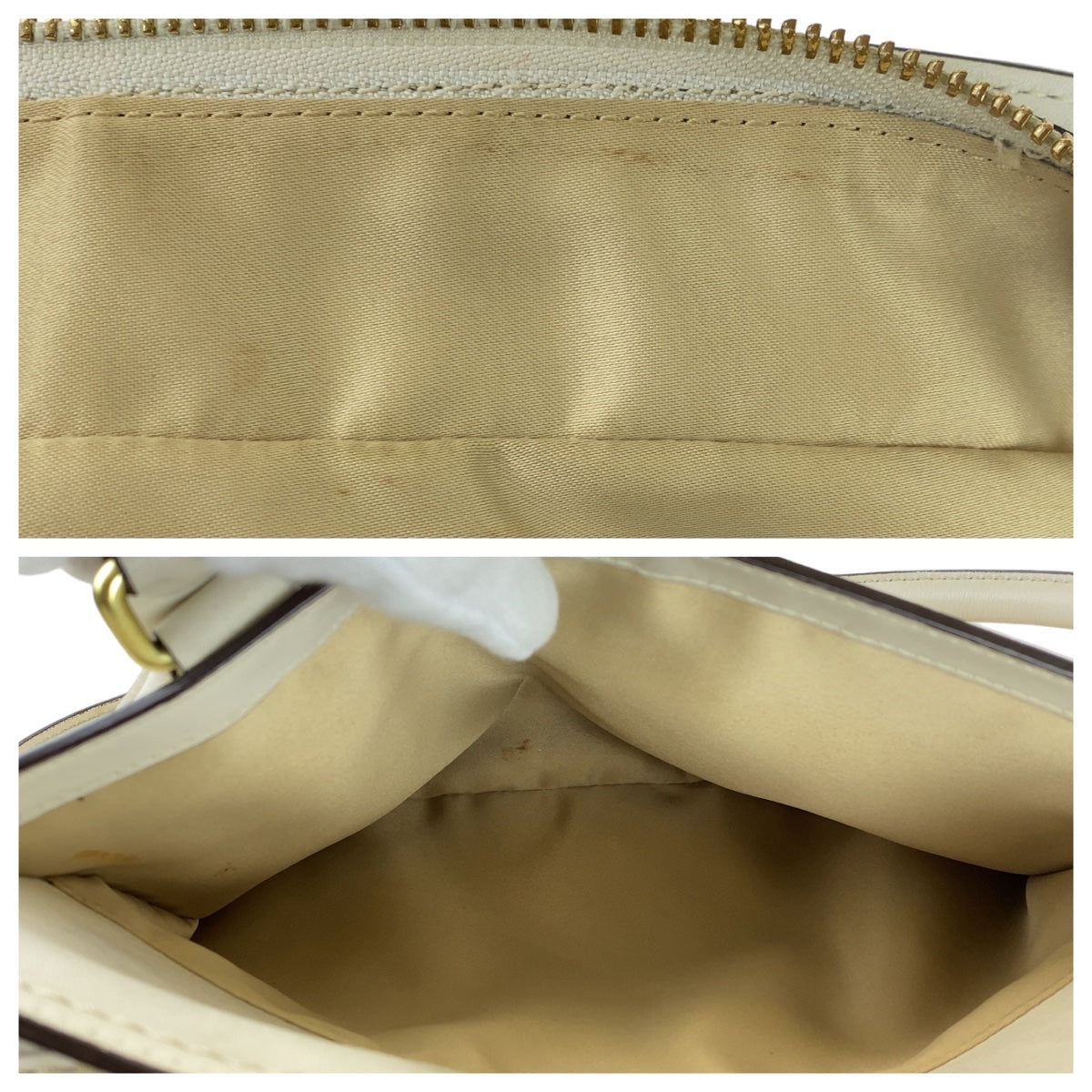 Coach White Leather Tote Bag for Women in Very Good Condition