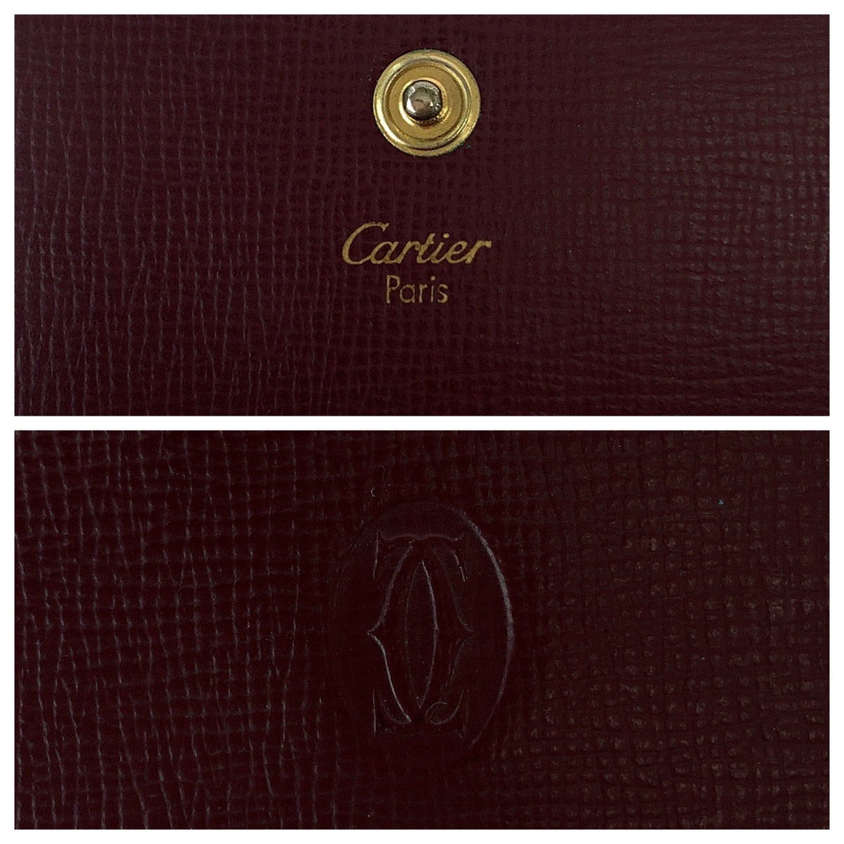 Cartier Must Line Leather Compact Wallet 408266 in Very Good Condition