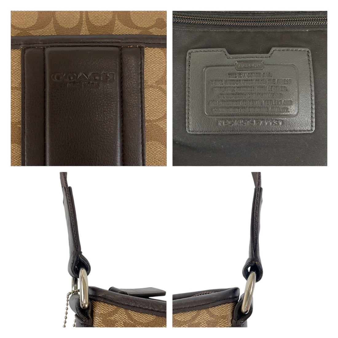 Coach Signature PVC Leather Messenger Bag