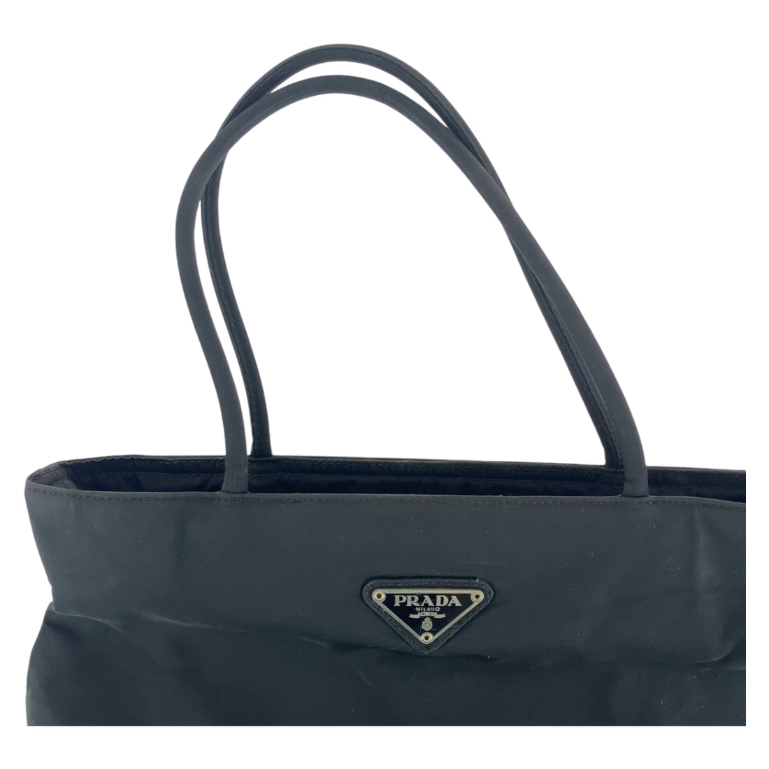 Prada Nylon Tessuto Logo Tote Bag