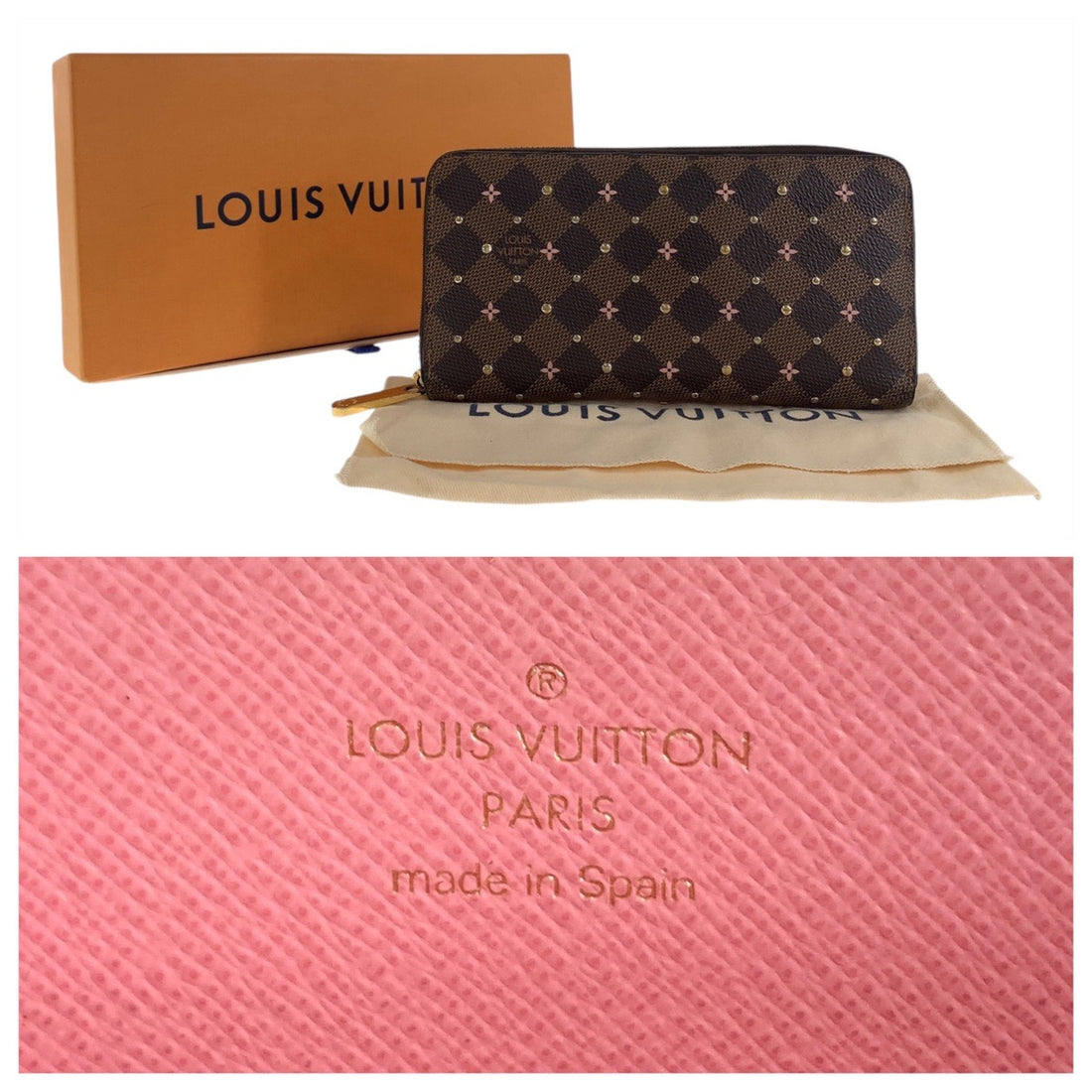 Louis Vuitton Damier Zippy Wallet Brown N60473