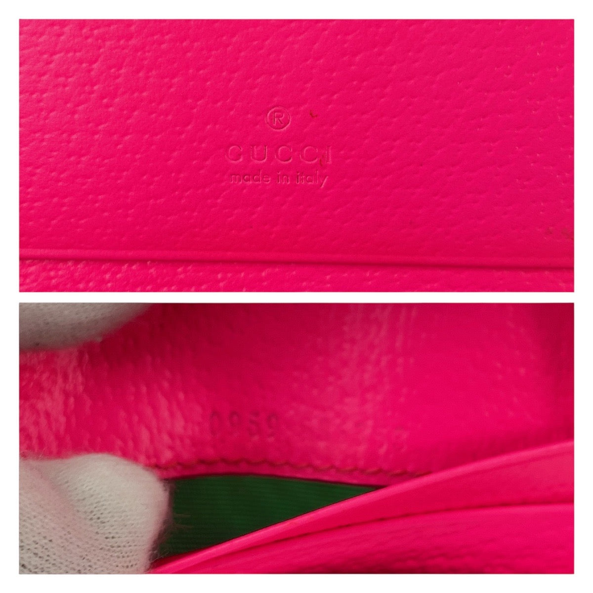 Gucci Flora Zumi Compact Wallet PVC Pink in Very Good Condition