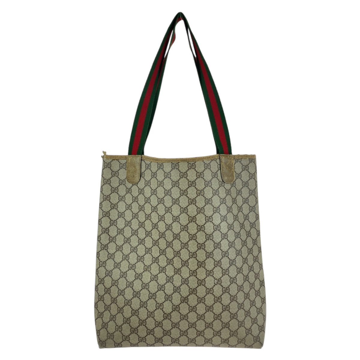 Gucci GG Supreme Canvas/Leather Interlocking Tote Bag in Good Condition