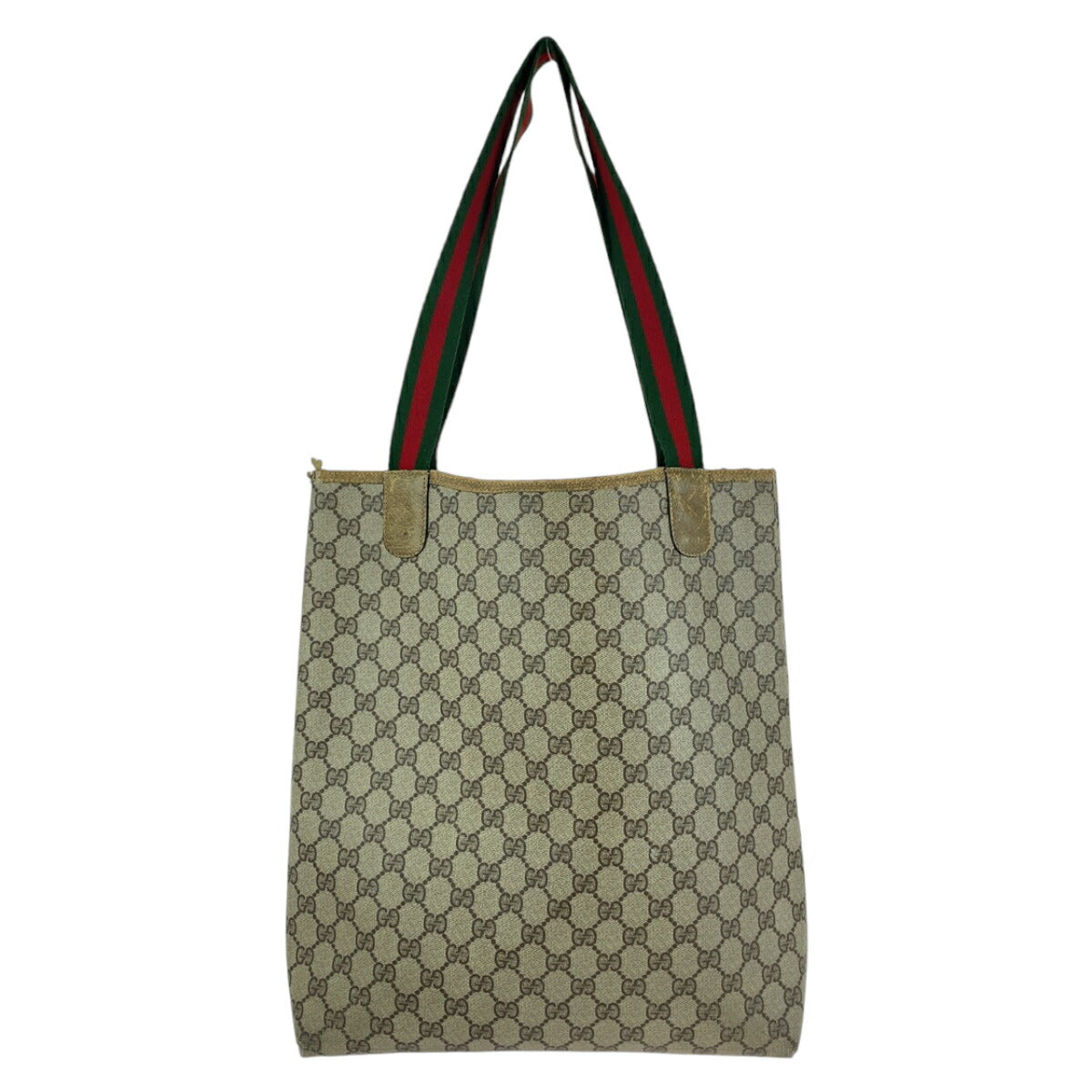 Gucci Vintage GG Supreme Canvas Leather Tote