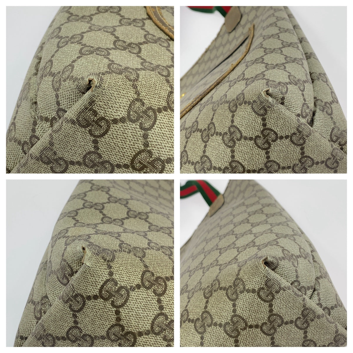 Gucci GG Supreme Canvas/Leather Interlocking Tote Bag in Good Condition