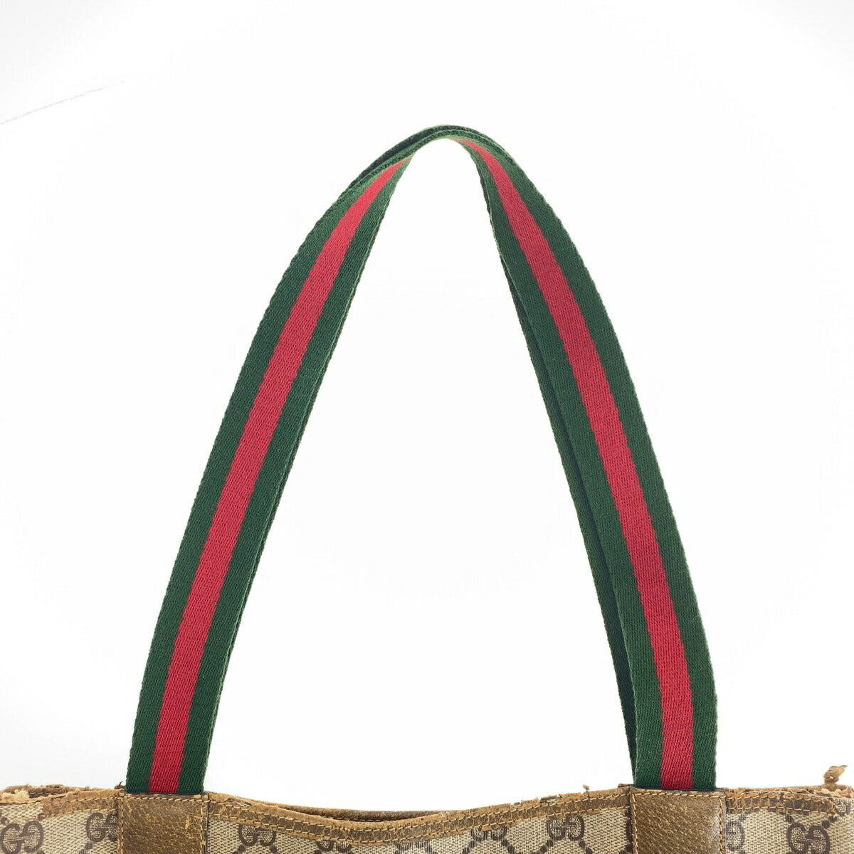 Gucci Vintage GG Supreme Canvas Leather Tote