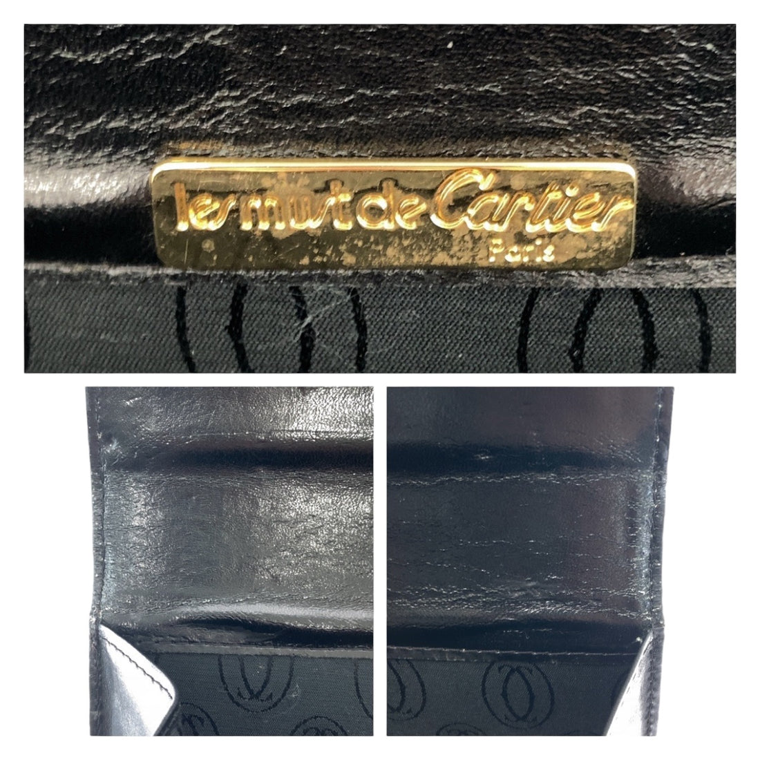 Cartier Must Line Black Clutch Bag