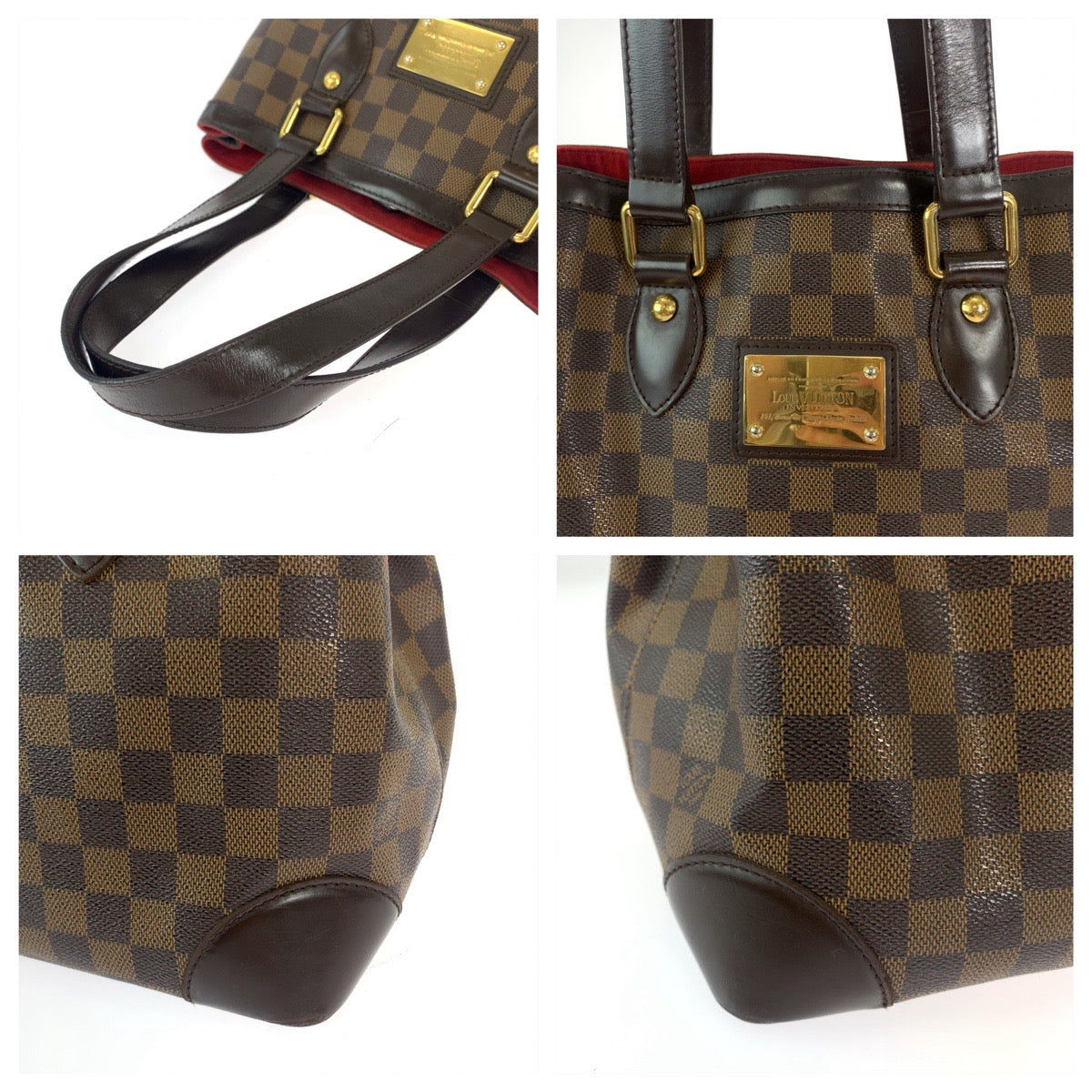 Louis Vuitton Damier Hampstead PM Tote Bag N51205 in Very Good Condition